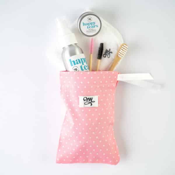 Happy Tears Limited Edition Complete Tear Stain Treatment Kit- pink dots - square