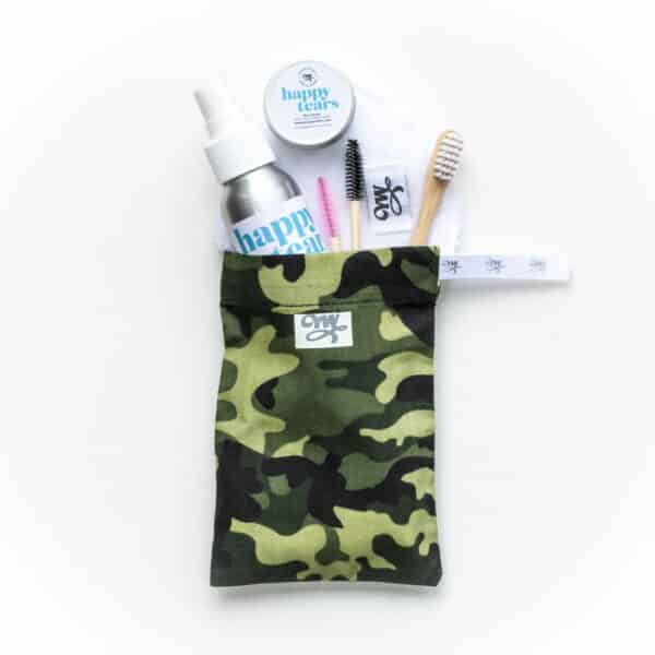 Happy Tears Limited Edition Complete Tear Stain Treatment Kit- camo-green-square