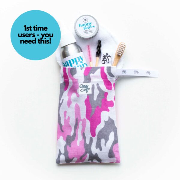 Happy Tears Limited Edition Complete Tear Stain Treatment Kit- camo-pink