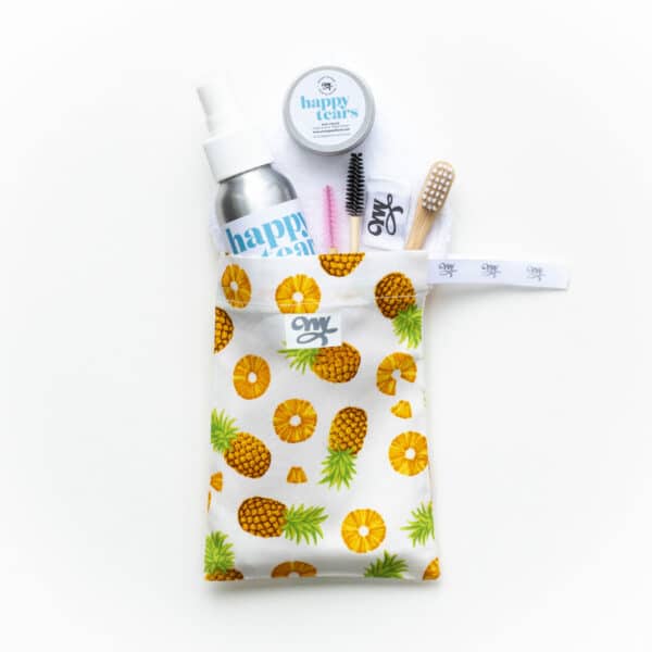Happy Tears Limited Edition Complete Tear Stain Treatment Kit- Pineapple Print